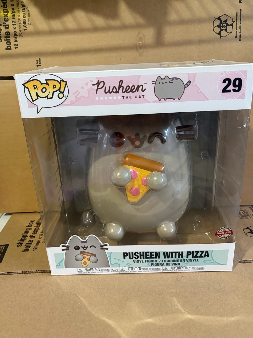 Funko Pop Pusheen The Cat 10 Year Anniversary With Pizza 10 Inch 29 Target NIB
